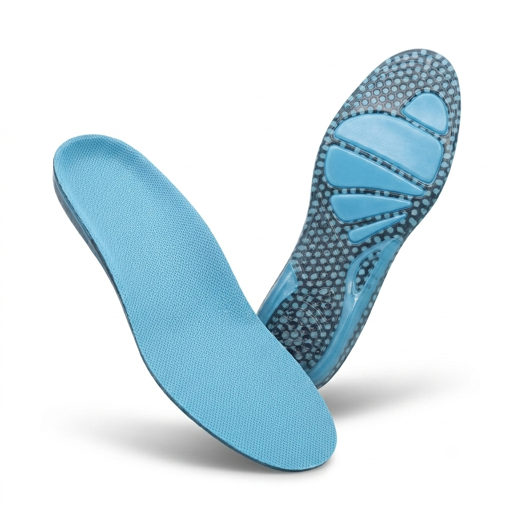 Cyan Blue EVA Layered Sports Insole