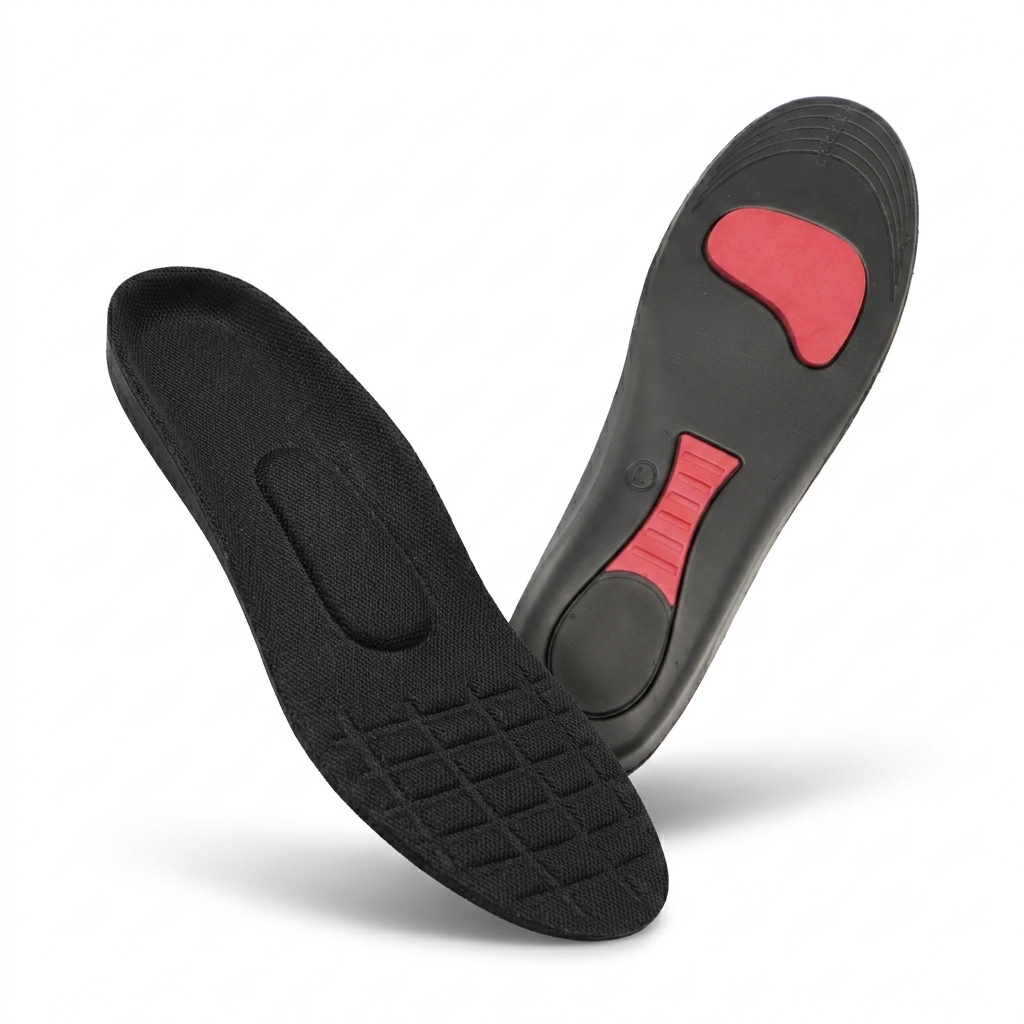 Dark EVA Red Gel Cushion Insole