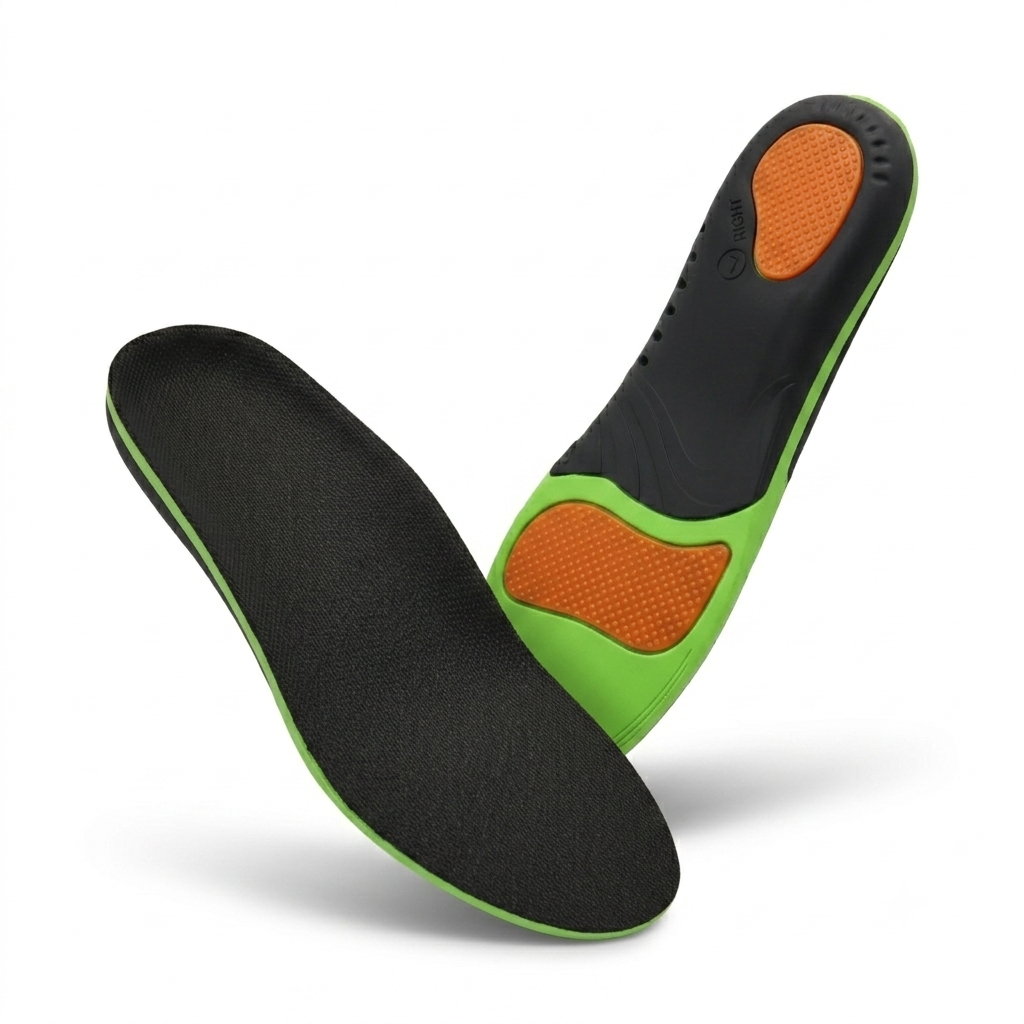 Multi-Density Sports Orthotic Insole with Gel Pads