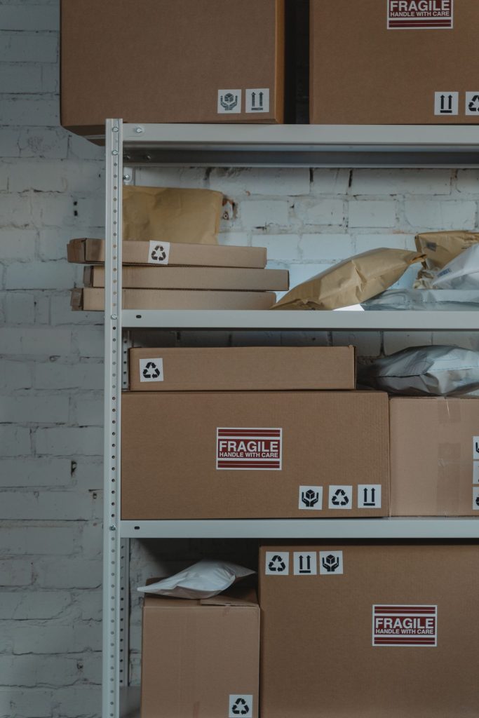Warehouse cardboard boxes for bulk insole OEM orders